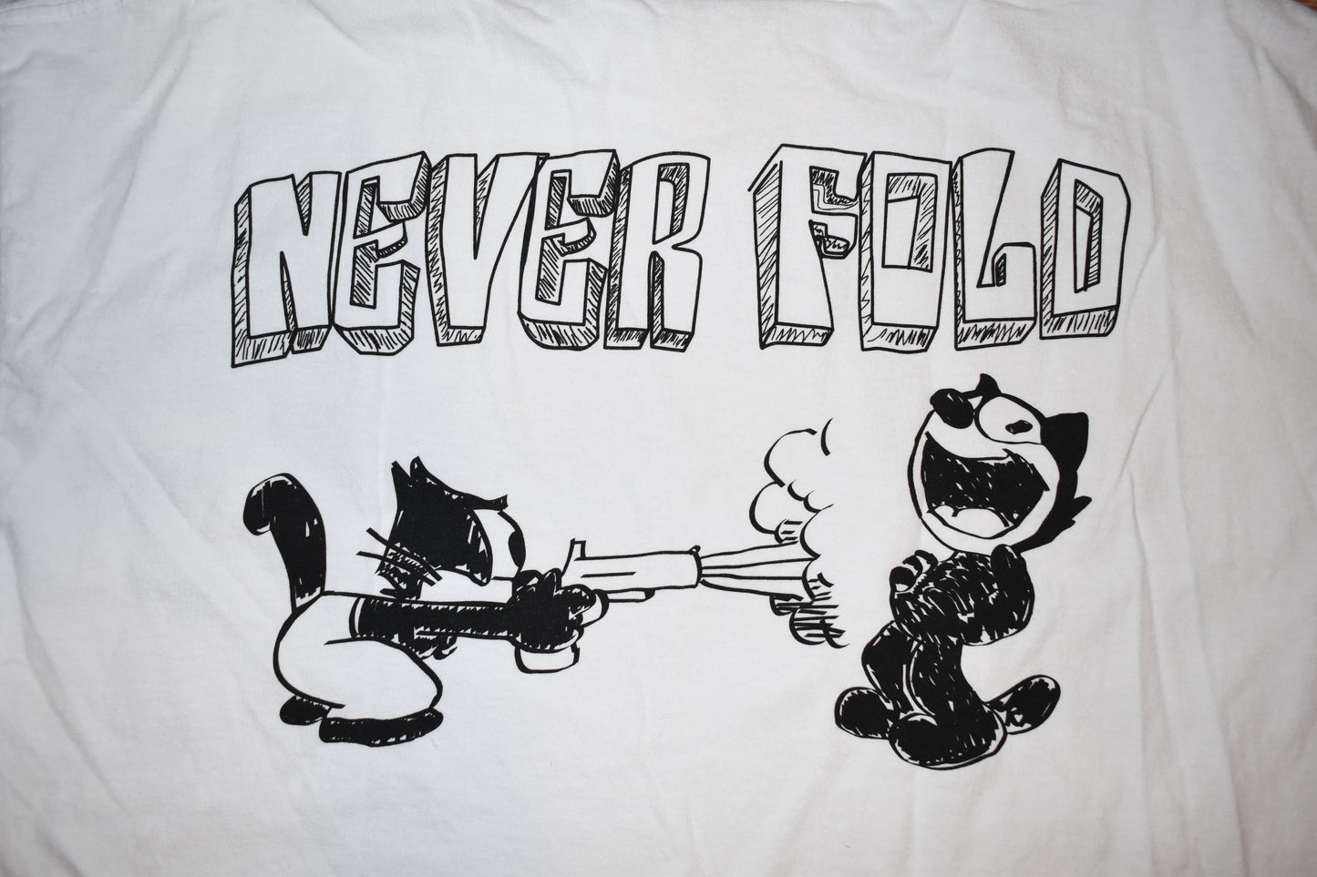 "NEVER FOLD" TEE